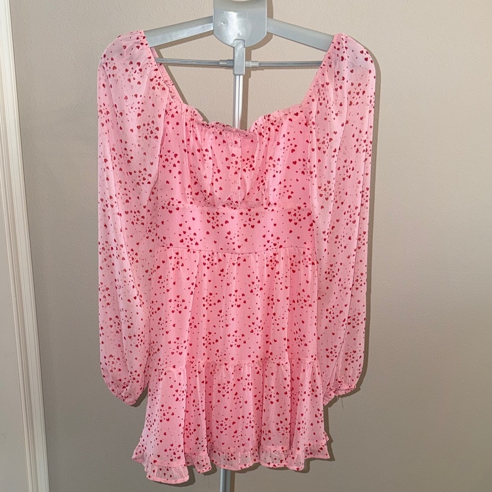 Miami Pink and Red Patterned Top